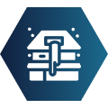 Icon of a book with a gavel symbolizing legal or judicial concepts.